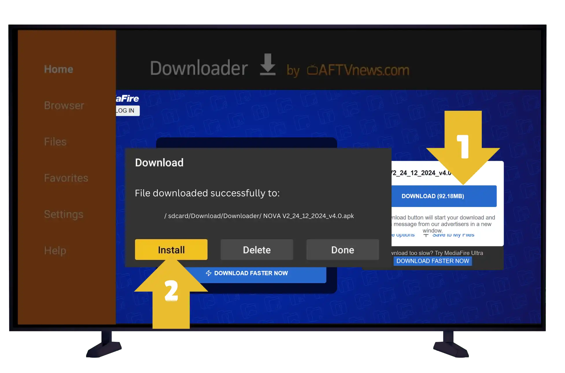 Install IPTV NOVA for TV Box